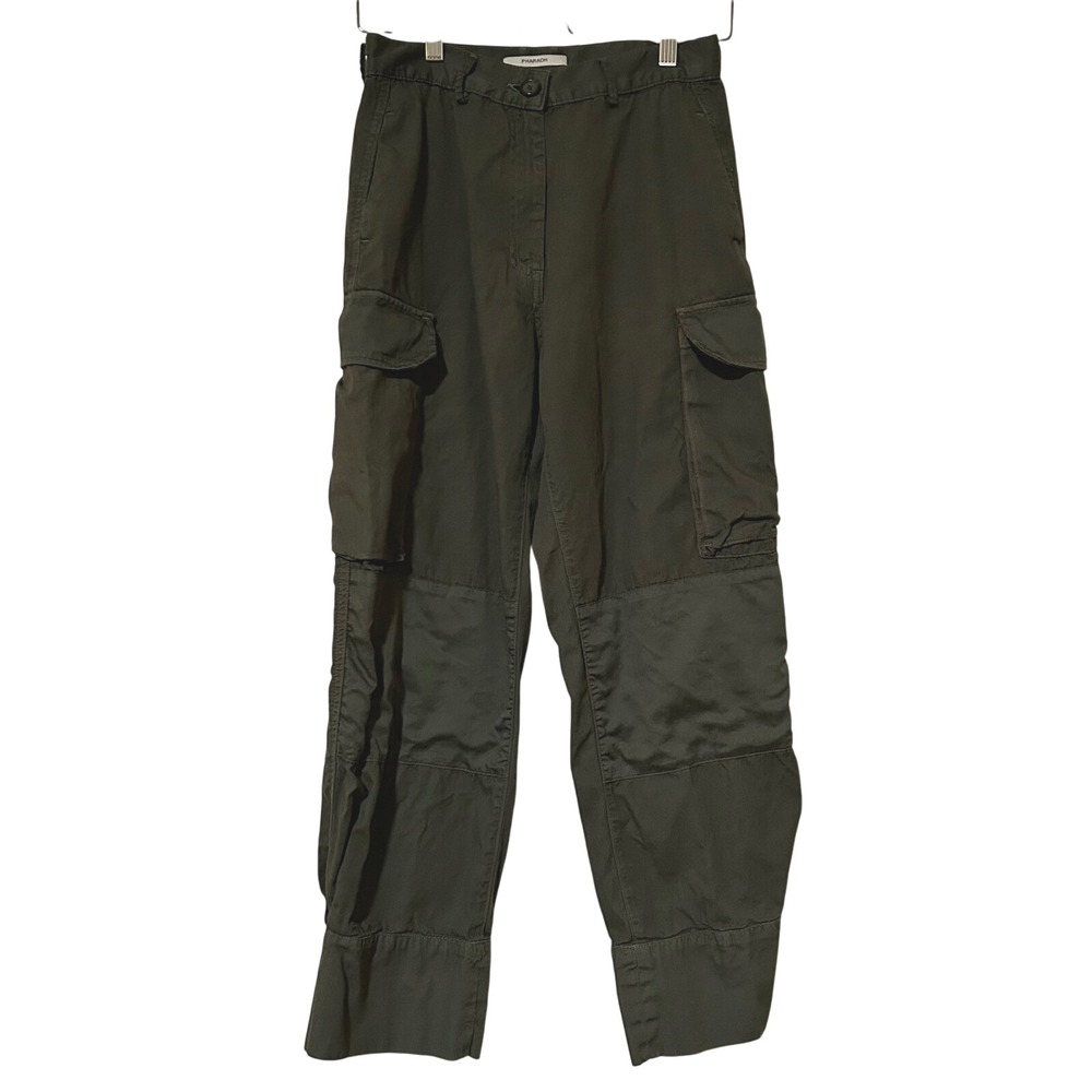 Pharaoh Women's Size 2 Cargo‎ Pants Made USA 100% Cotton Designer Utility Style